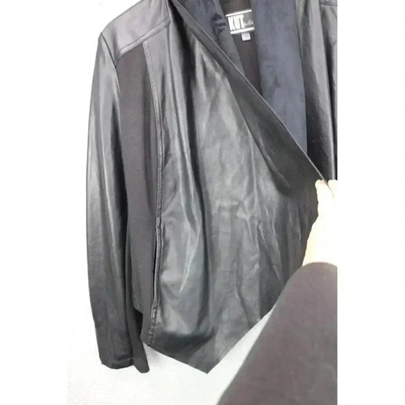 Kut from the Cloth Faux Leather & Suede Jacket-Size Large - Picture 4 of 8